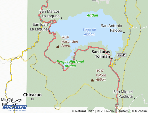 Kaart MICHELIN Santiago Atitlán - ViaMichelin