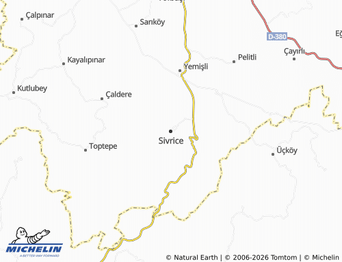 MICHELIN Sivrice map - ViaMichelin