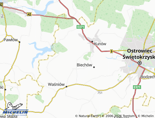 Carte MICHELIN Chocimów - ViaMichelin
