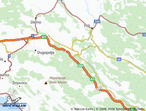 MICHELIN Dolnji kraj map - ViaMichelin