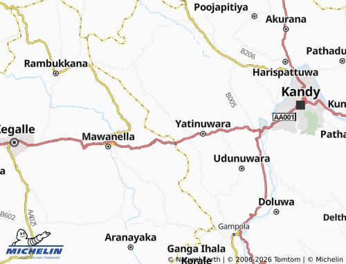 MICHELIN Pahala Mudaliwatta map - ViaMichelin