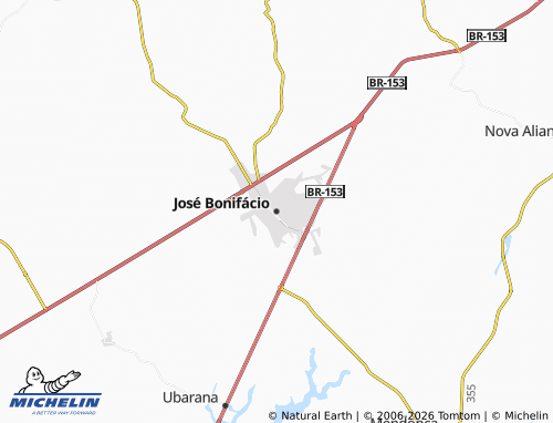 Mapa MICHELIN José Bonifácio - ViaMichelin