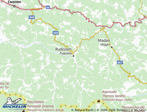 Mapa MICHELIN Rudozem - ViaMichelin