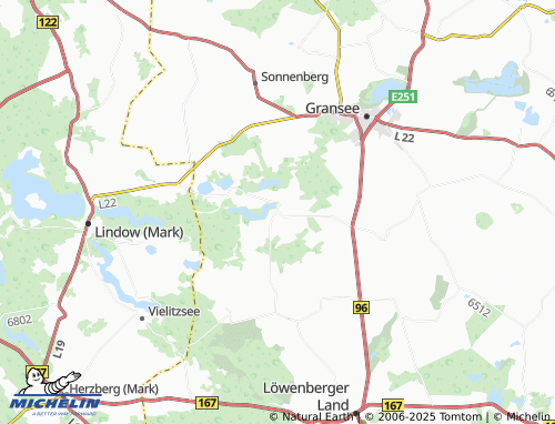 MICHELIN Meseberg map - ViaMichelin