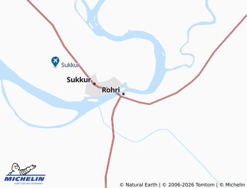 MICHELIN-Landkarte Rohri - ViaMichelin