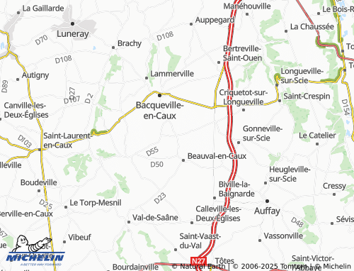 MICHELIN Saint-Mards map - ViaMichelin