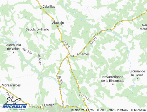 MICHELIN Tamames map - ViaMichelin