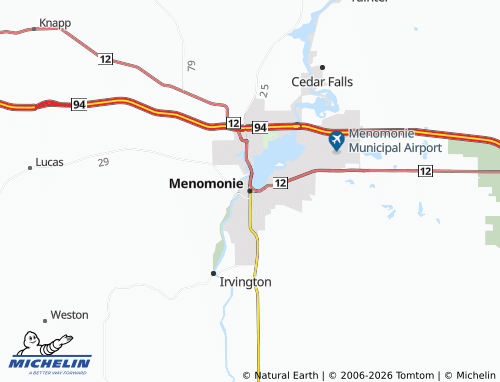 Kaart MICHELIN Menomonie - ViaMichelin