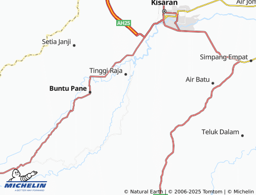 MICHELIN Terusan Tengah map - ViaMichelin