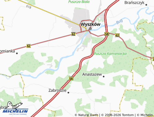 MICHELIN Deskurów map - ViaMichelin