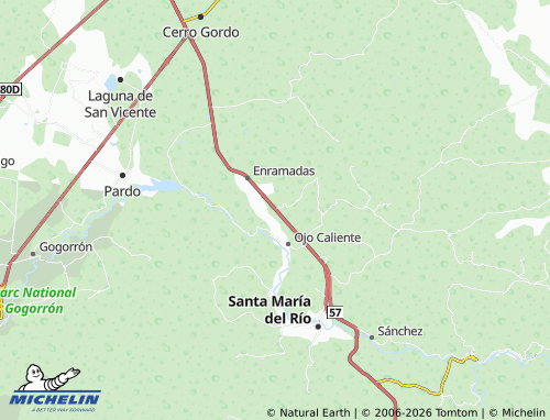 MICHELIN El Toro map - ViaMichelin