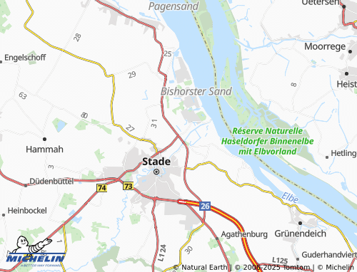 MICHELIN Hörne map - ViaMichelin