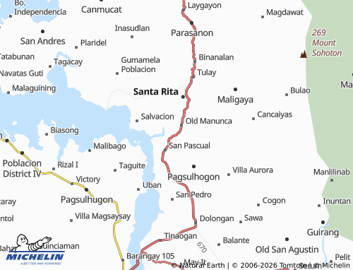 MICHELIN Lupig map - ViaMichelin