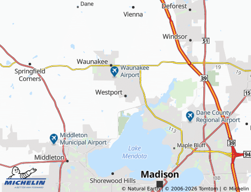Carte MICHELIN Westport - ViaMichelin