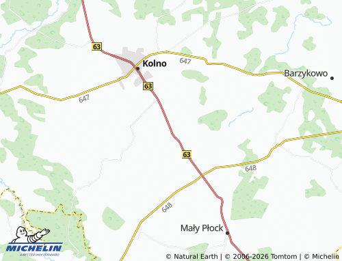 MICHELIN Borkowo map - ViaMichelin