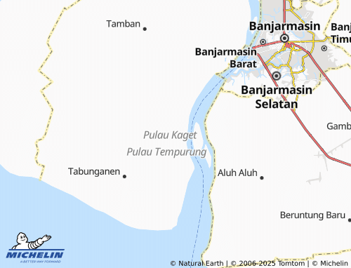 MICHELIN Tabunganen Kecil map - ViaMichelin