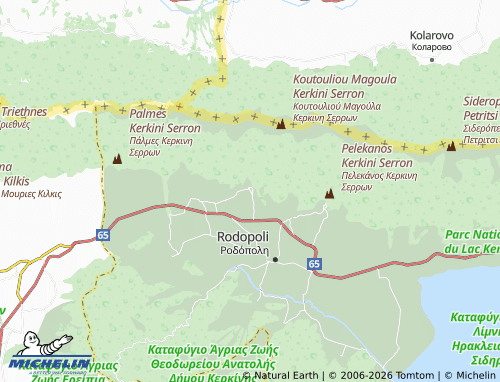 MICHELIN Makrinitsa map - ViaMichelin
