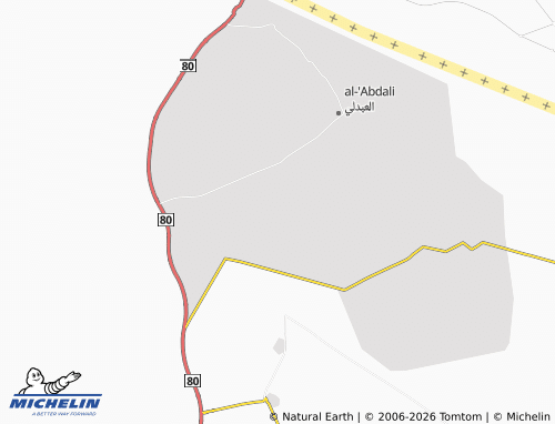 MICHELIN Abdily Block 3 map - ViaMichelin