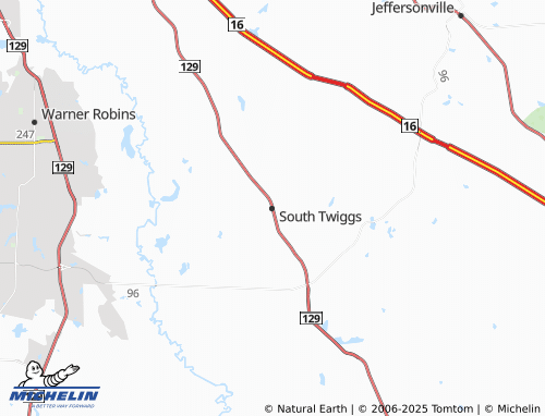 MICHELIN South Twiggs map - ViaMichelin
