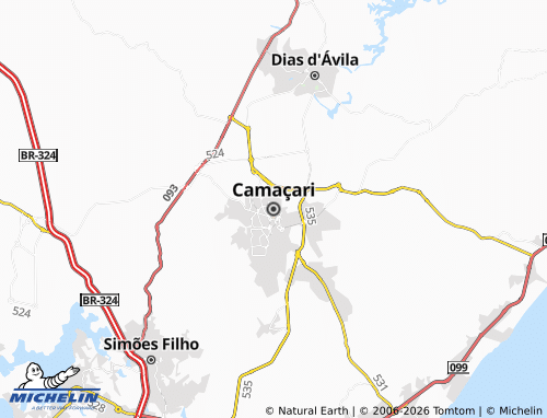 MICHELIN Camaçari map - ViaMichelin
