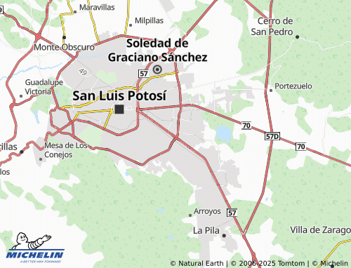 MICHELIN Prados de San Vicente Primera Sección map - ViaMichelin