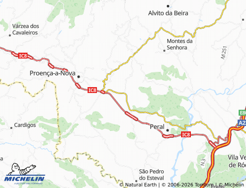 Mapa MICHELIN Moitas - ViaMichelin