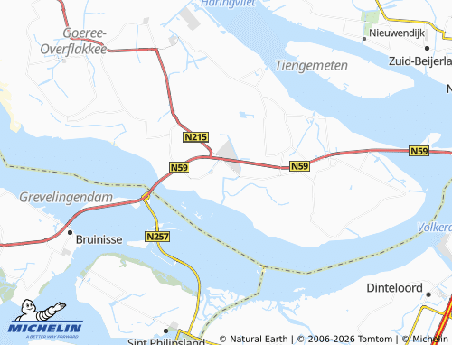 Mapa MICHELIN Oude-Tonge - ViaMichelin