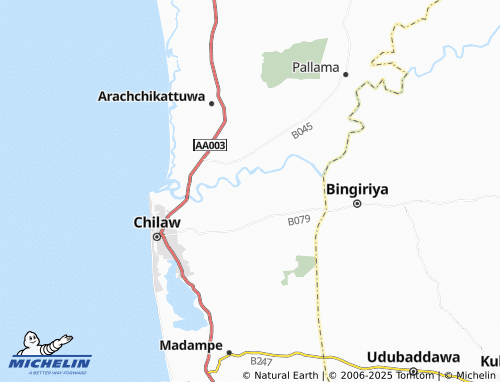 MICHELIN Nariyagama South map - ViaMichelin
