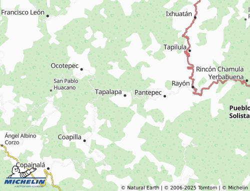 MICHELIN Tapalapa map - ViaMichelin