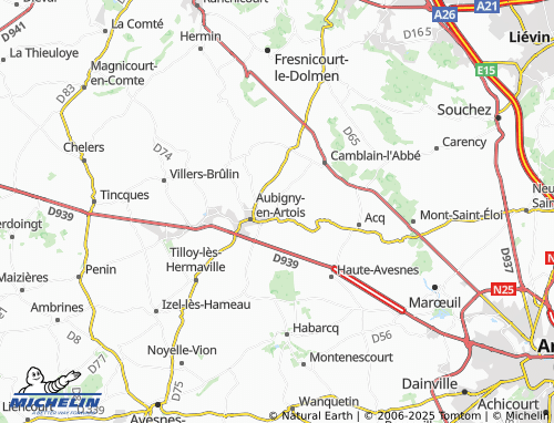 Kaart MICHELIN Agnières - ViaMichelin