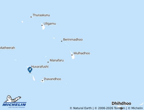 Mappa MICHELIN Mulhadhoo - ViaMichelin