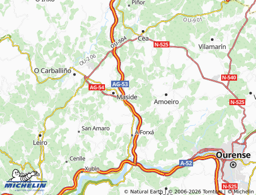 MICHELIN-Landkarte Touza - ViaMichelin