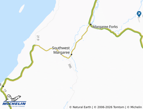 MICHELIN-Landkarte Southwest Margaree - ViaMichelin