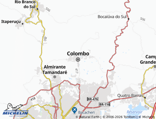 MICHELIN Colombo map - ViaMichelin