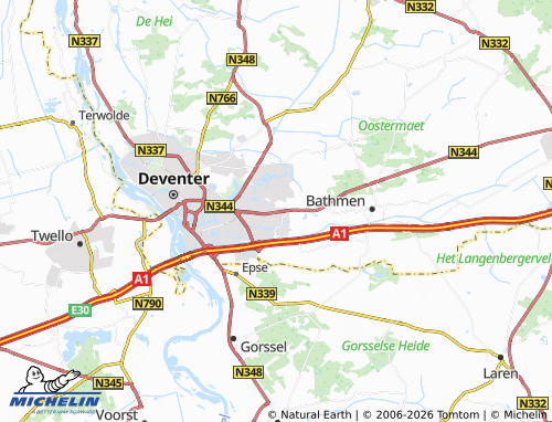 Mapa MICHELIN Colmschate - ViaMichelin