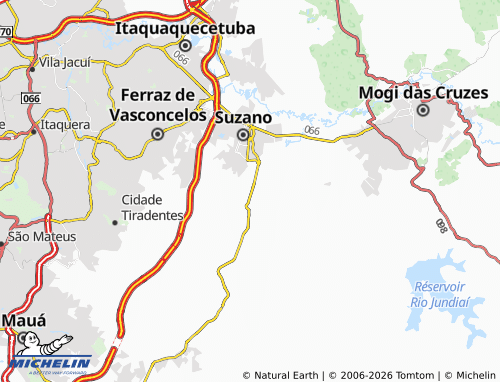 Mapa MICHELIN Chácaras Nova Suzano - ViaMichelin