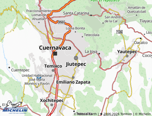 MICHELIN-Landkarte Jiutepec - ViaMichelin