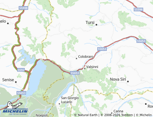 Carte MICHELIN Colobraro - ViaMichelin