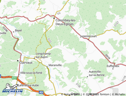 MICHELIN Montheries map - ViaMichelin