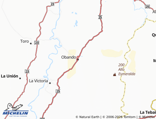 Carte MICHELIN Obando - ViaMichelin