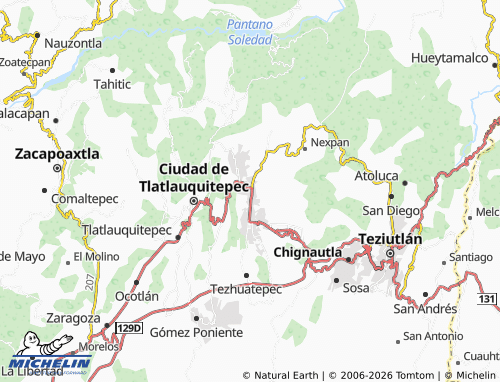 Mappa MICHELIN Teteles de Ávila Castillo - ViaMichelin