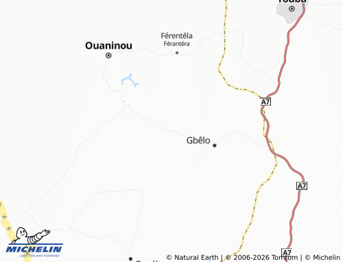 MICHELIN-Landkarte Mandougou - ViaMichelin