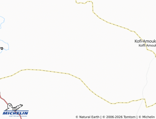 Mapa MICHELIN Akouéboué - ViaMichelin