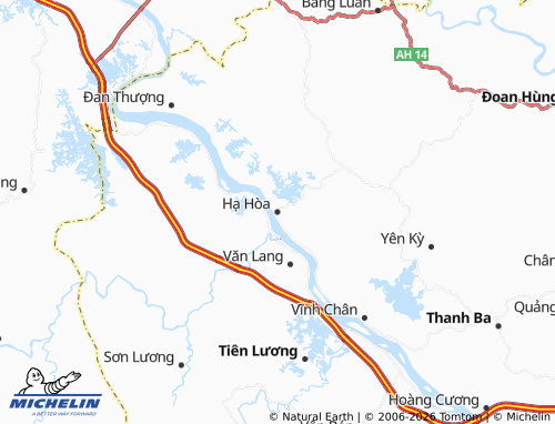 Mapa MICHELIN Hạ Hòa - ViaMichelin
