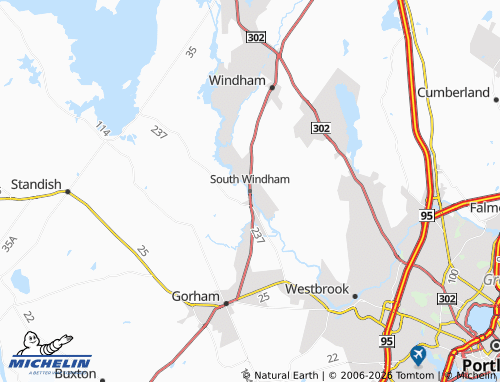 Mappa MICHELIN South Windham - ViaMichelin