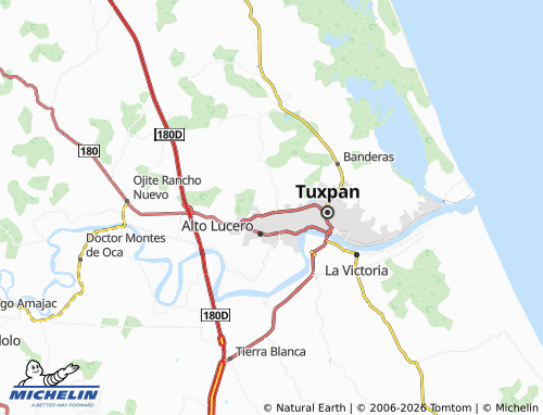 Mapa MICHELIN Tuxpan Vivah - ViaMichelin