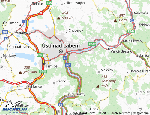 Mappa MICHELIN Střekov - ViaMichelin