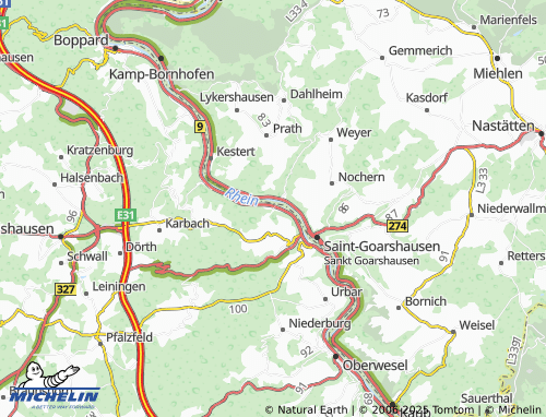 MICHELIN Fellen map - ViaMichelin