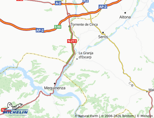 Mappa MICHELIN La Granja d'Escarp - ViaMichelin