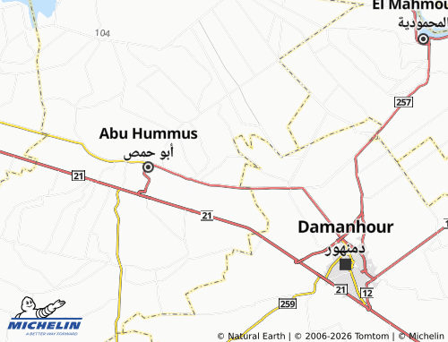 Mapa MICHELIN Munsha'at al-Wakeel - ViaMichelin